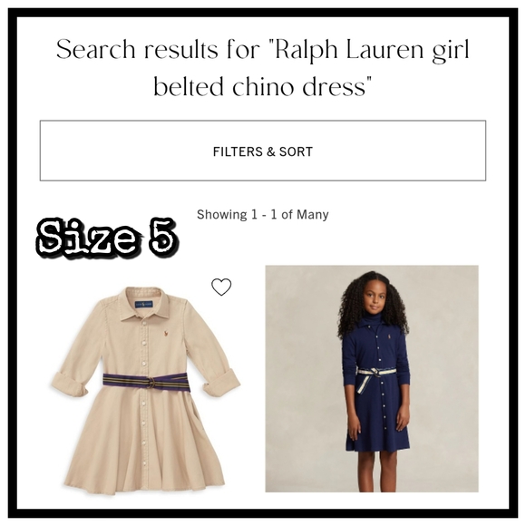 🐎 Ralph Lauren Navy Denim Chino Shirt Dress with Belt 🐎 - Picture 5 of 7